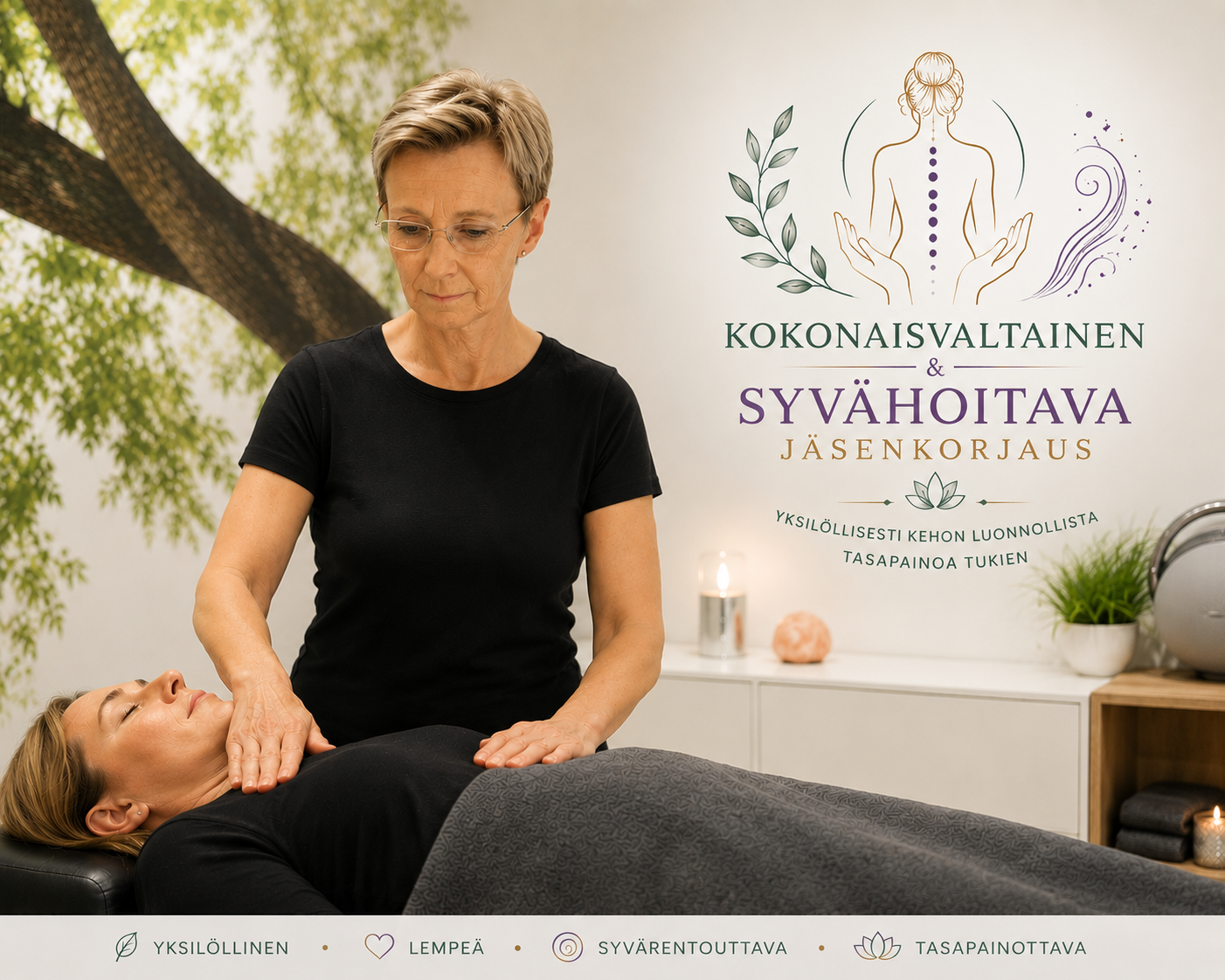 Kokonaisvaltainen ja syvähoitava jäsenkorjaaja